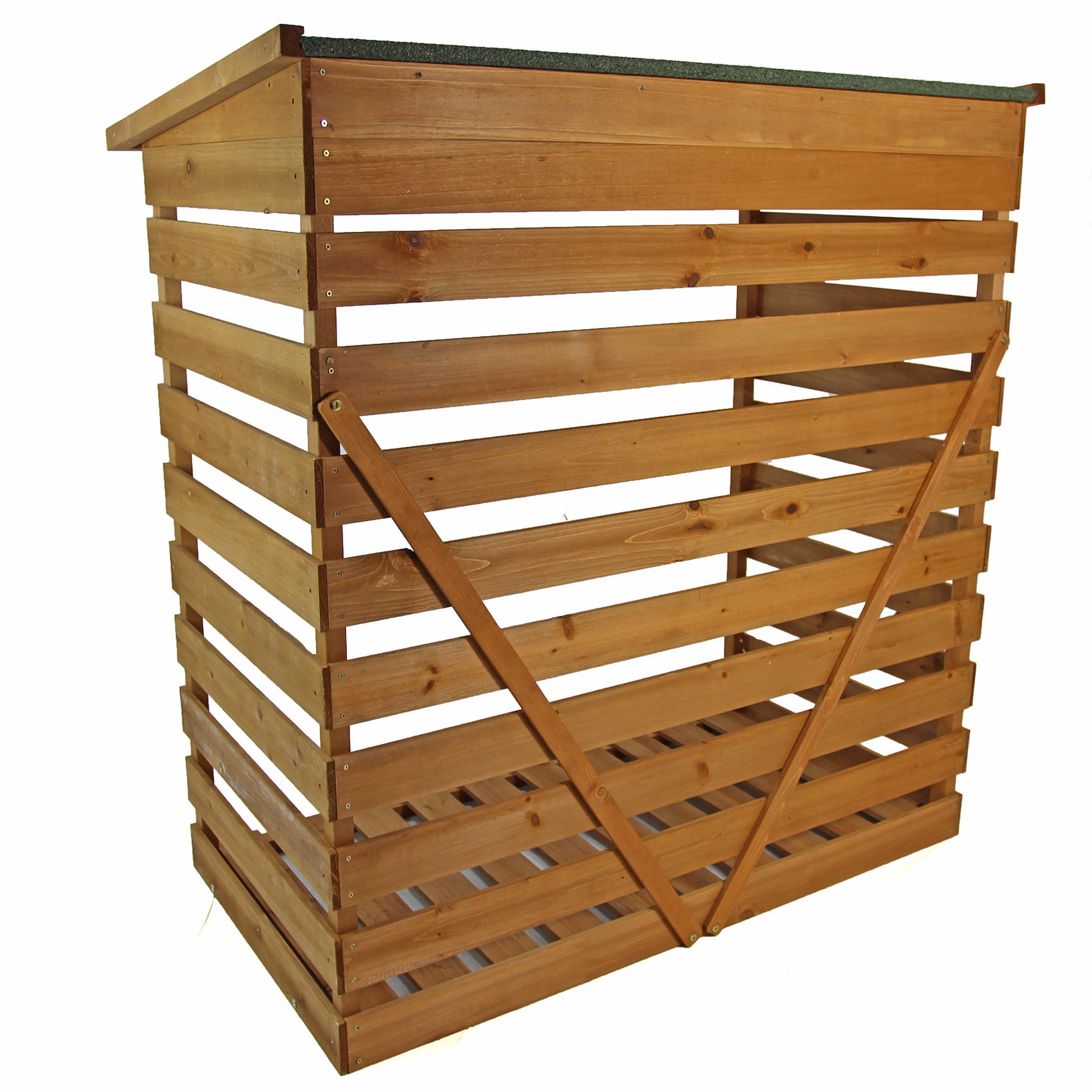 Wooden Log Storage Shed 21467 - Image 3