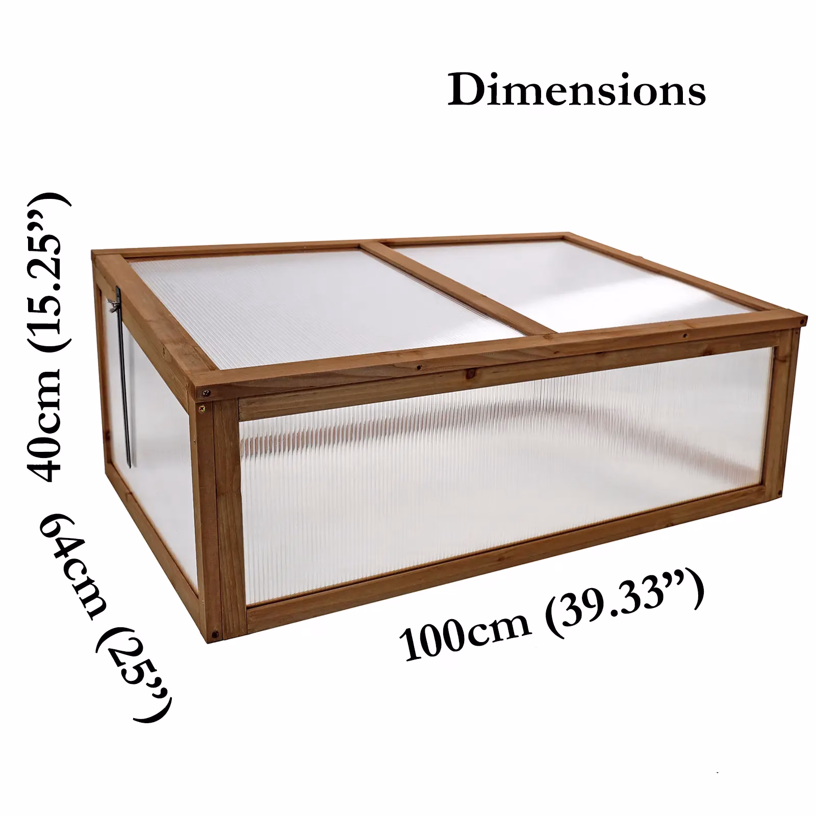 Compact Wooden Cold Frame 67291 - Image 2