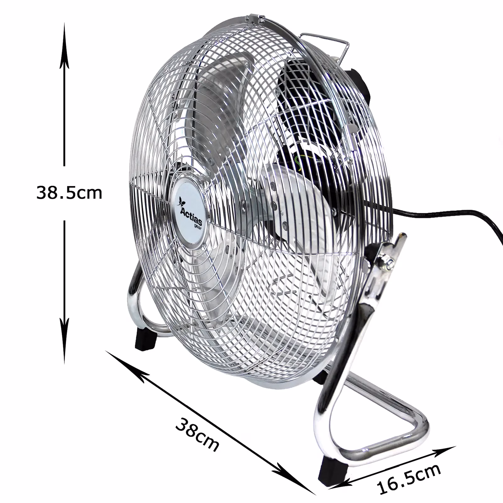 Metal Floor Fan 12" High Velocity 3 Speed Control Air Cooling Gym Home Workshop 67566 - Image 4