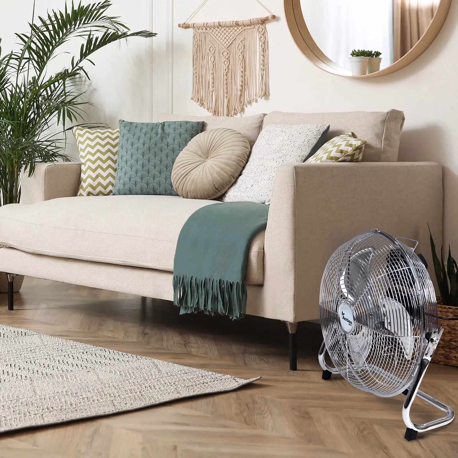 Metal Floor Fan 12" High Velocity 3 Speed Control Air Cooling Gym Home Workshop 67566 - Image 3