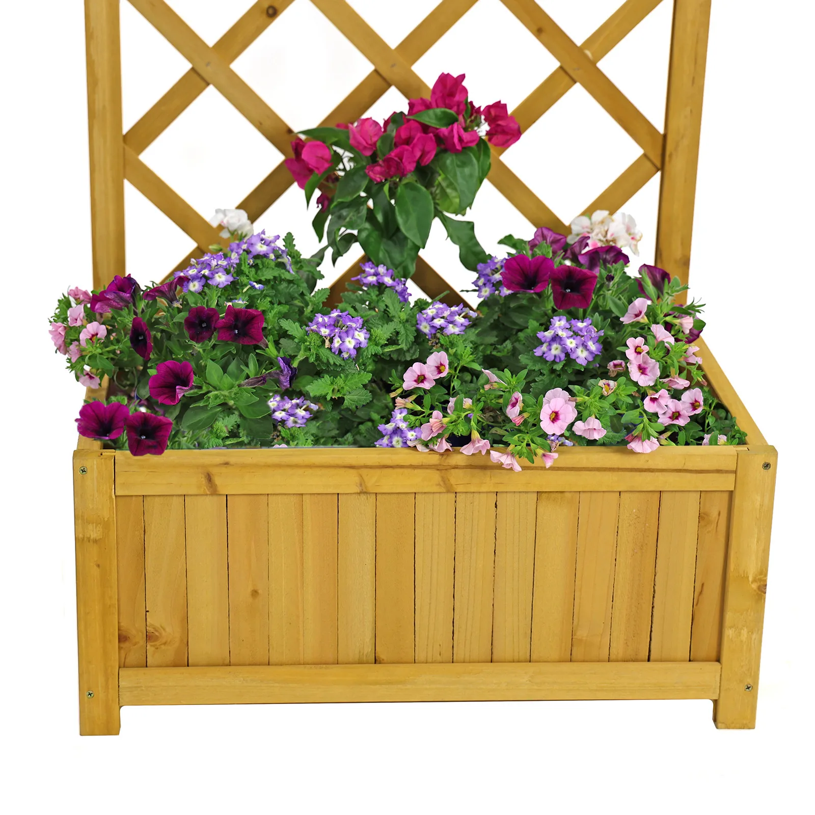 Wooden Lattice Garden Planter - Image 5