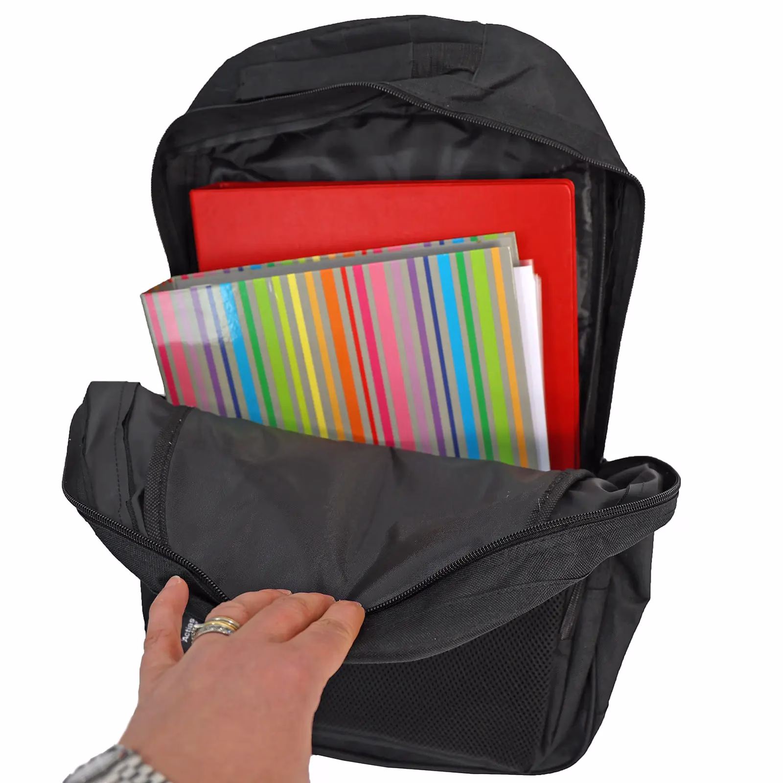 Actiasgear Lightweight Large Foldable Backpack Black School Work Rucksack 67968 - Image 15