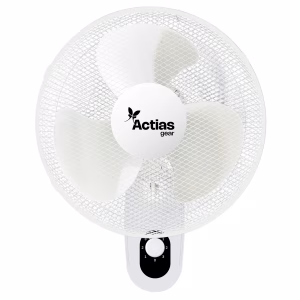 Actiasgear 16” Wall Mounted Electric Fan – Oscillating Cooling Fan with Pull Cord Control, 3 Speeds & Adjustable Tilt – Space Saving Wall Fan