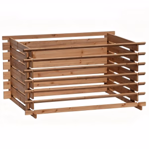 Actiasgear 700L Wooden Garden Composter – Large Outdoor Compost Bin for Garden & Kitchen Waste